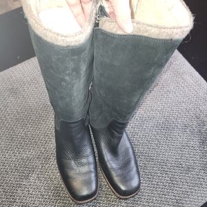 UGG Black Lace Up Boot